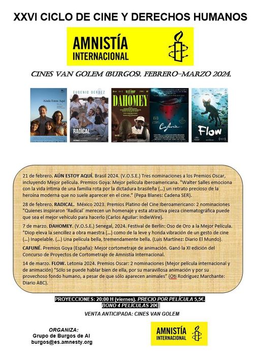 XXVI CICLO DE CINE Y DERECHOS HUMANOS