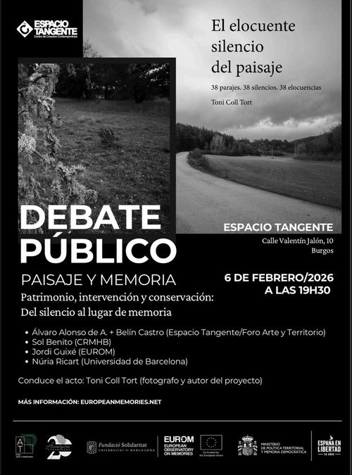 PAISAJE Y MEMORIA Debate público 