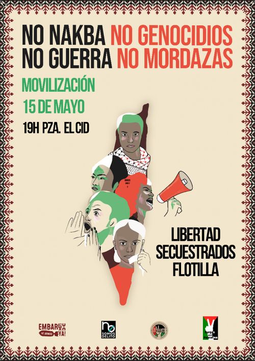 Movilización por la libertad de los secuestrados de la flotilla