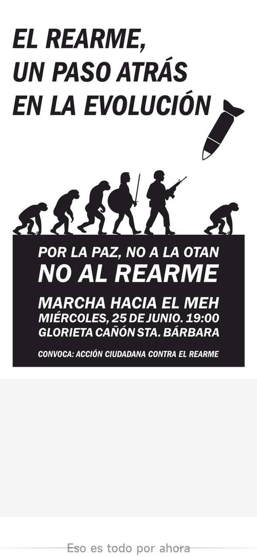 Marcha por la paz hacia el MEH
