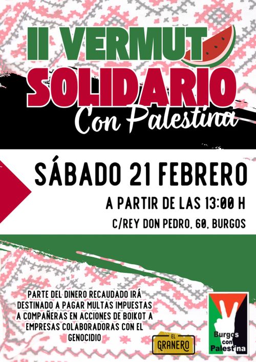 II vermut solidario con Palestina,