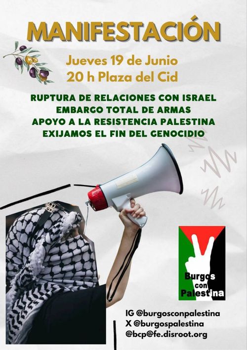 Manifestación por Palestina y otros pueblos