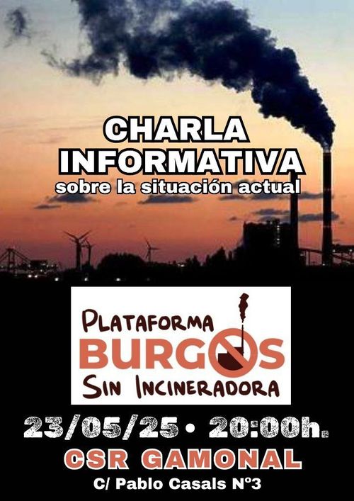 Charla informativa de Burgos contra la incineradora