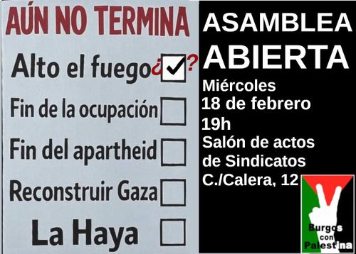 ASAMBLEA ABIERTA de Burgos con Palestina