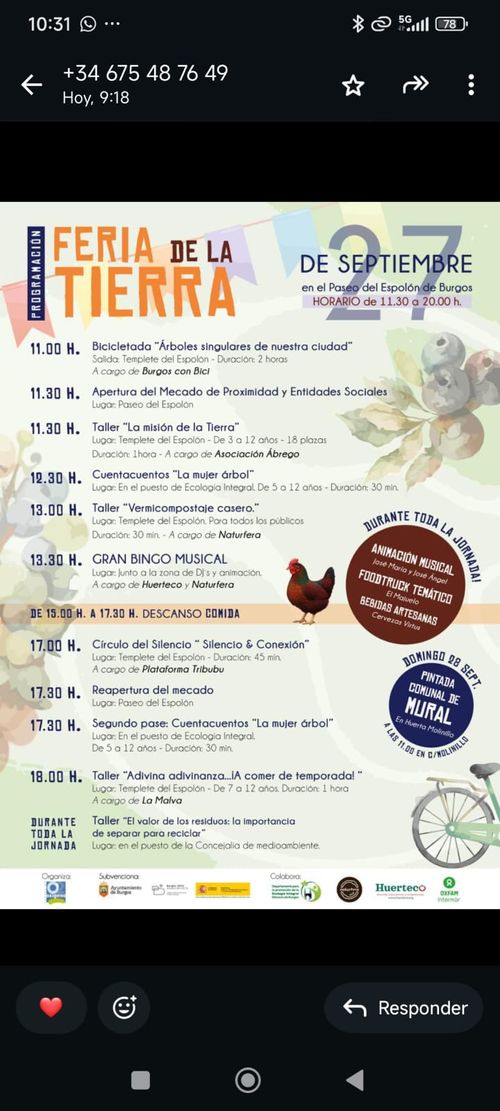 Programa Feria d la Tierra