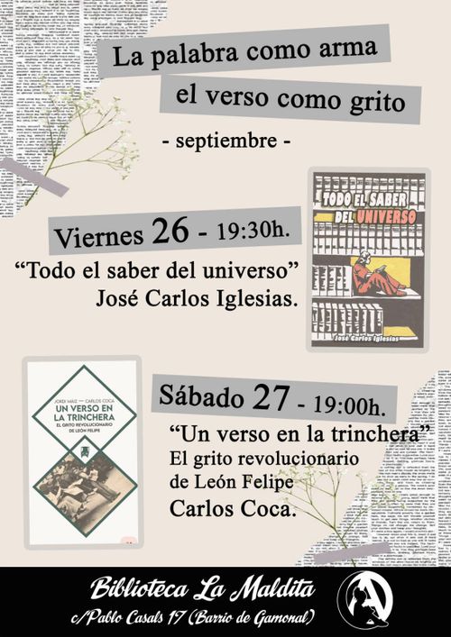 Charla. la palabra como arma