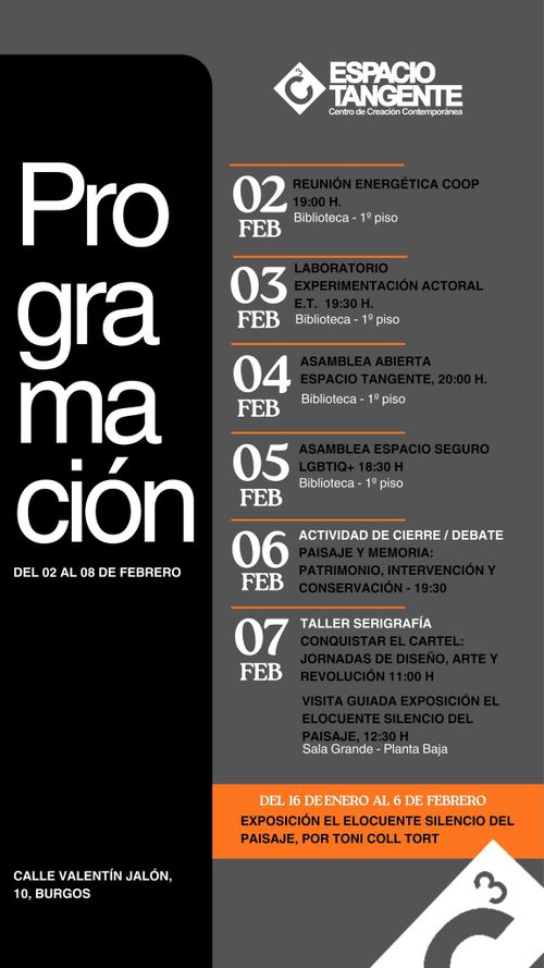 Programación Espacio Tangente