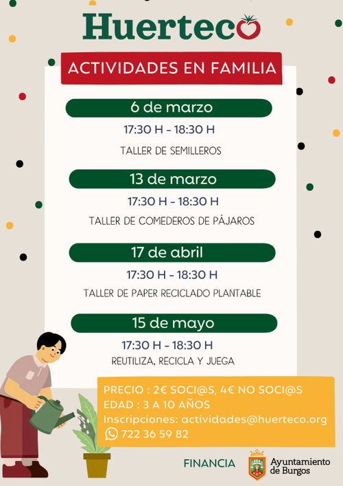 Huerteco ACTIVIDADES EN FAMILIA 