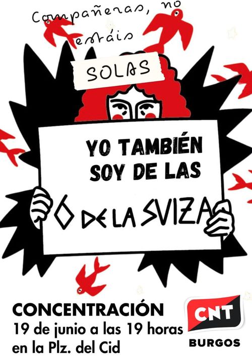 Concentración por las seis de la Suiza.